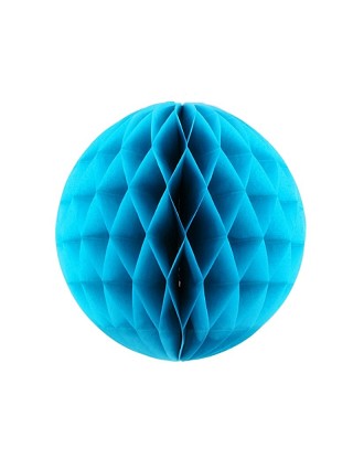 Boules de papier 20 cm bleu