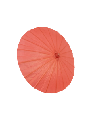 Ombrelle romantique en soie de papier rouge